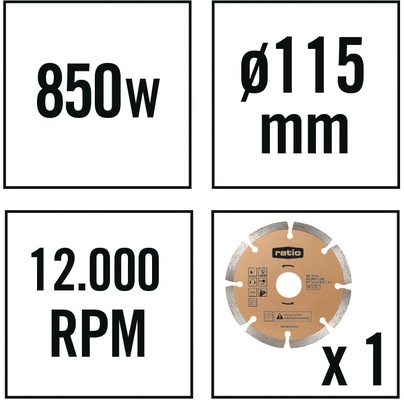 Amoladora Angular Ratio AR850NM
